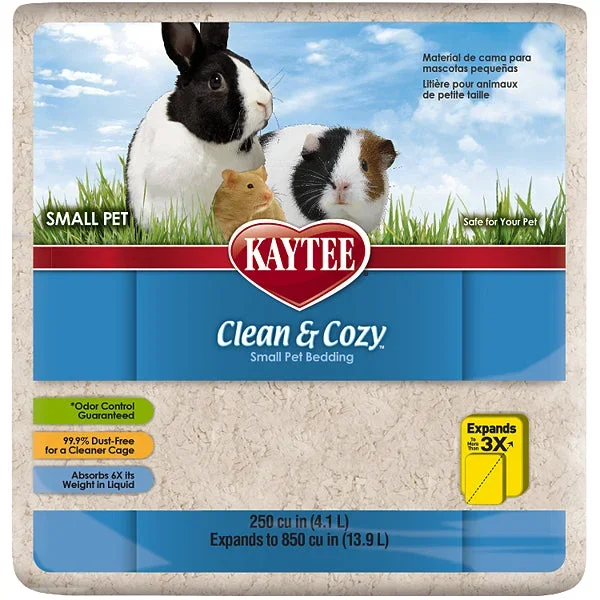 Clean & Cozy Small Animal Paper Bedding Substrate White