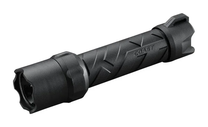 Coast Polysteel 600 710 lumens Black LED Flashlight AA Battery