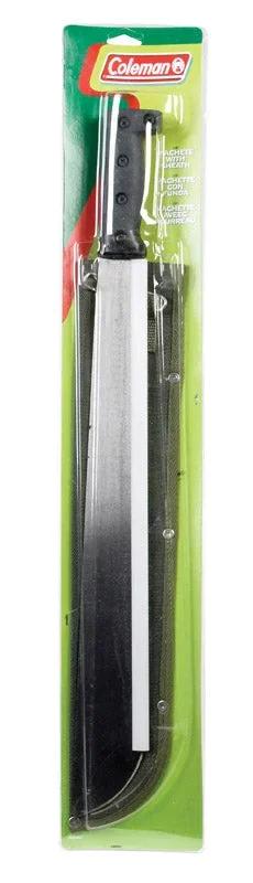 Coleman Plastic Black Hardened Steel Machete 18 in. L