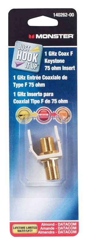 CONNECTOR F COAX ALMOND