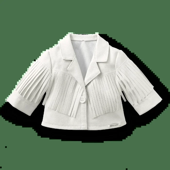 Courtney’s™ White Fringe Jacket for 18-inch Dolls (Historical Characters)