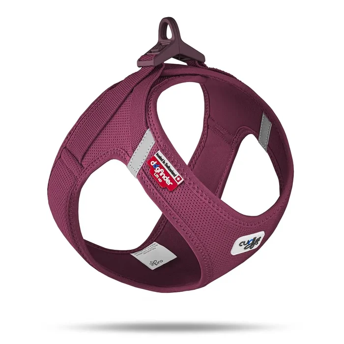Curli Clasp Mesh Vest Dog Harness – Ruby – Small