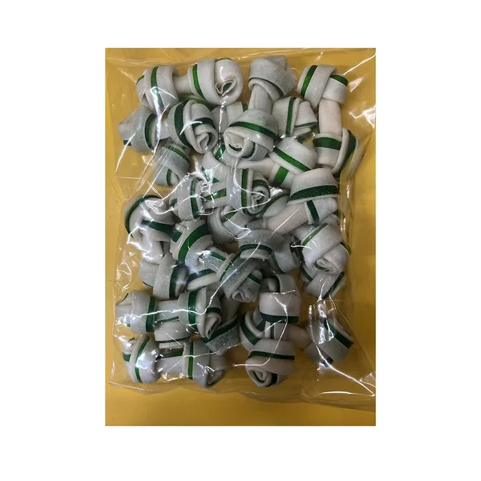 Dexpex Knotted Bone White with Green 2-2.5″ 20pcs