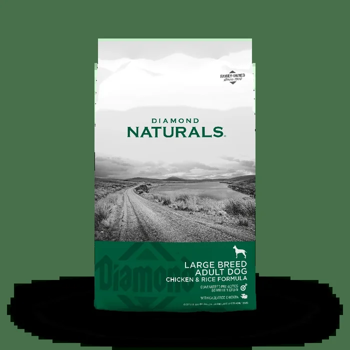 Diamond Naturals Large Breed Chicken & Rice Formula Dry Dog Food, 40lbs