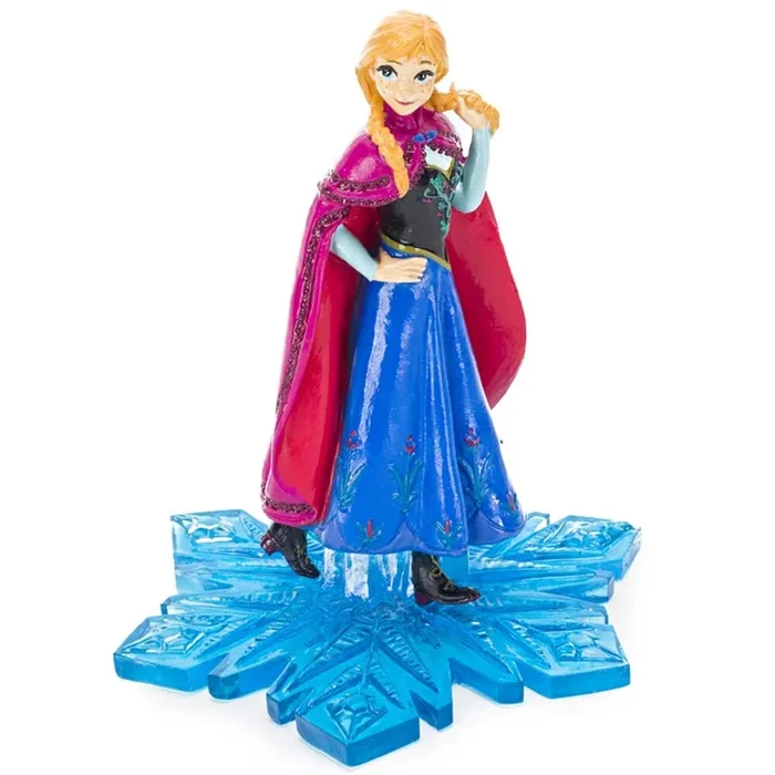Disney Frozen Anna Resin Ornament – Blue/Pink – 4.5 in – Large