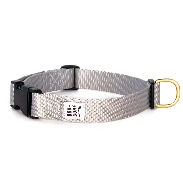 DOG + BONE | Snap in Collar in Silver