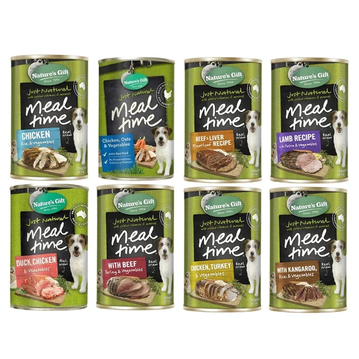 *DONATION TO ANIMAL LOVERS LEAGUE* Nature’s Gift Dog Canned Food 700g x 12cans (Assorted)