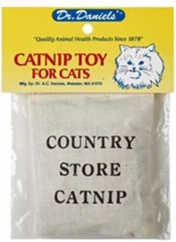 Dr. A.C Daniels Country Store Catnip Cat Toy – White – 4 In X 3 in – 12 Pack