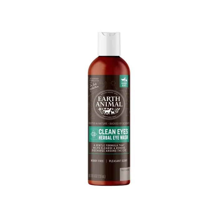 Earth Animal Herbal Topical Remedies Clean Eyes Wash for Dogs