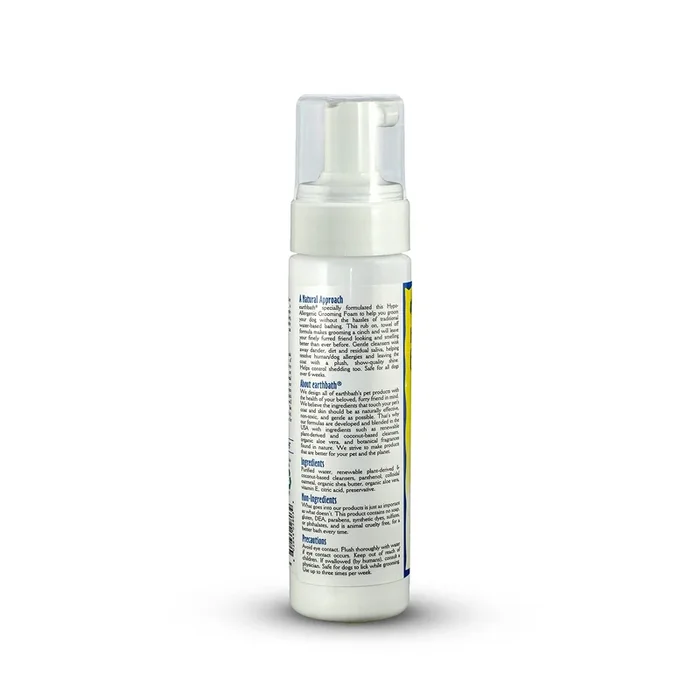 Earthbath Hypo-Allergenic Waterless Foaming Dog Shampoo – 7.5 Oz