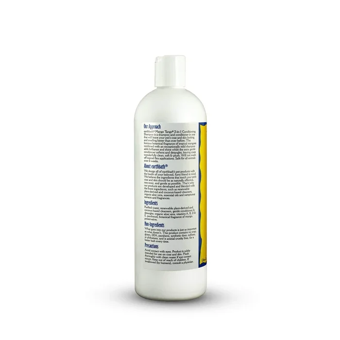 Earthbath Mango Tango 2-in-1 Dog Conditioning Shampoo – 16 Oz