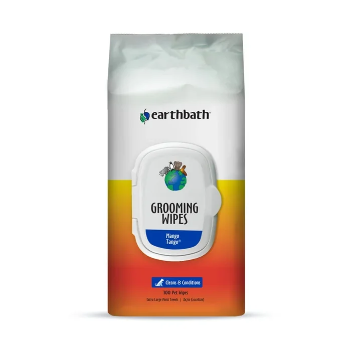 Earthbath Mango Tango Plant-based Grooming Wipes