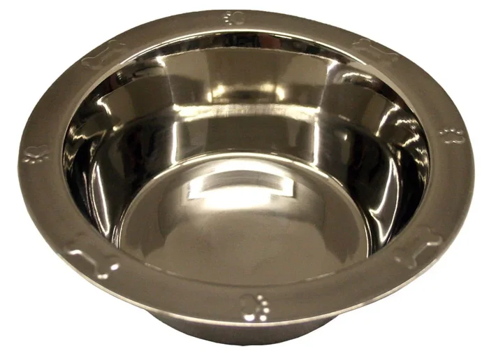 Embossed Regular Stainless Steel Bowl, 1 qt