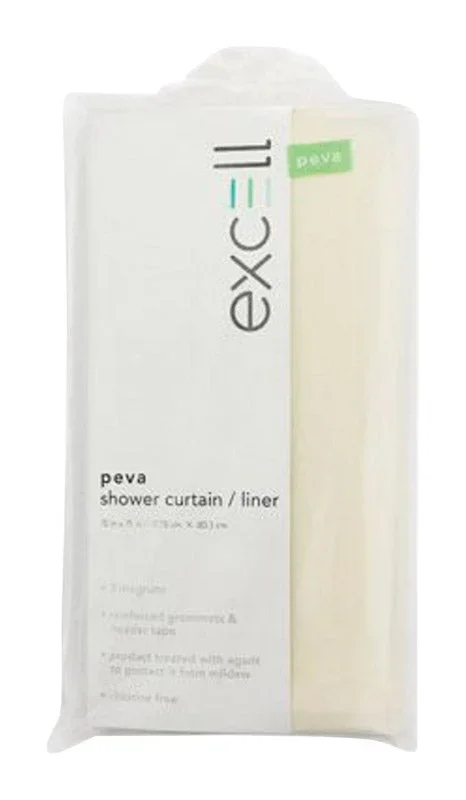 Excell 1Me-40O-699-111 70 X 71 Bone Deluxe Vinyl Shower Curtain Liner (Pack Of 12)