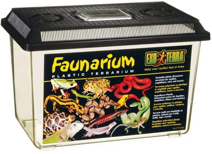 Exo Terra Faunarium All-Purpose Terrarium – 14.5″ x 8.5″ x 10″