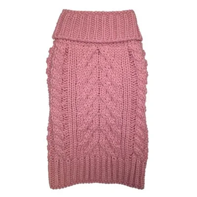 Fab Dog Pink Super Chunky Turtleneck (22)