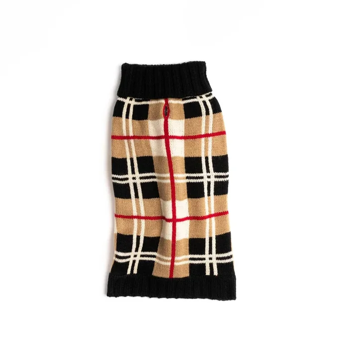 fabdog – Plaid Dog Sweater: 20 “