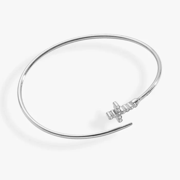 Faith Bespoken Cross Cuff