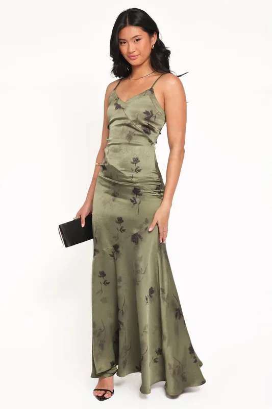Fia Midi Dress – Green Floral