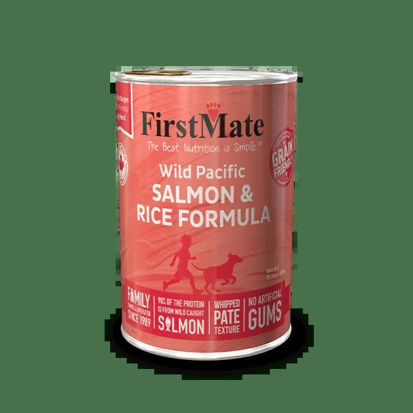 FirstMate Grain Friendly Wild Pacific Salmon & Rice Formula Canned Dog Food