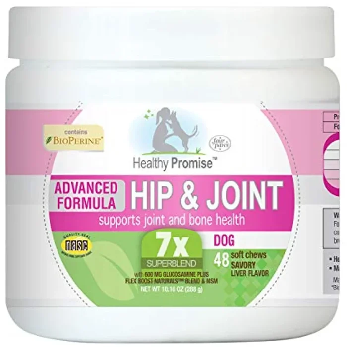 Four Paws Healthy Promise Advanced Formula Hip & Joint Supplement for Dogs Soft Chews 48 Count 10.16 oz.