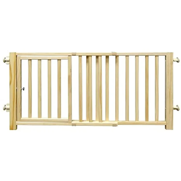 Four Paws Walk Over Wooden Dog Gate, 30-44″ W by 18″ H