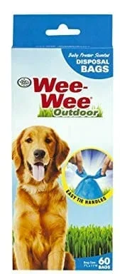 Four Paws Wee-Wee Disposable Doggie Doo Bags Dog Wastebags – Blue – 60 Pack