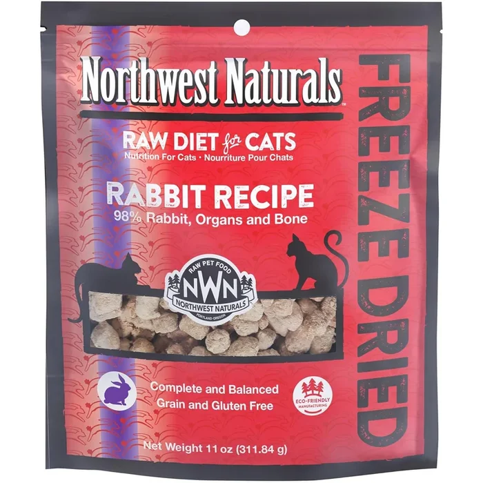 Freeze Dried Cat Food – Nibbles – Rabbit Recipe – 11 oz
