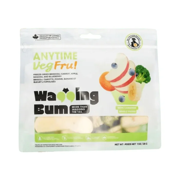Freeze Dried Treat For Dogs & Cats – Vegetables & Fruits – 1 oz