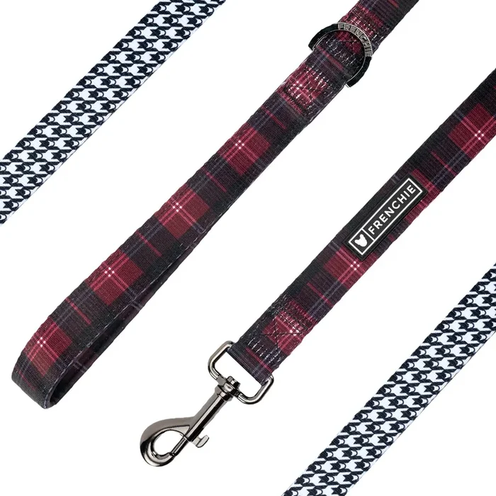 Frenchie Comfort Leash – Classic Plaid