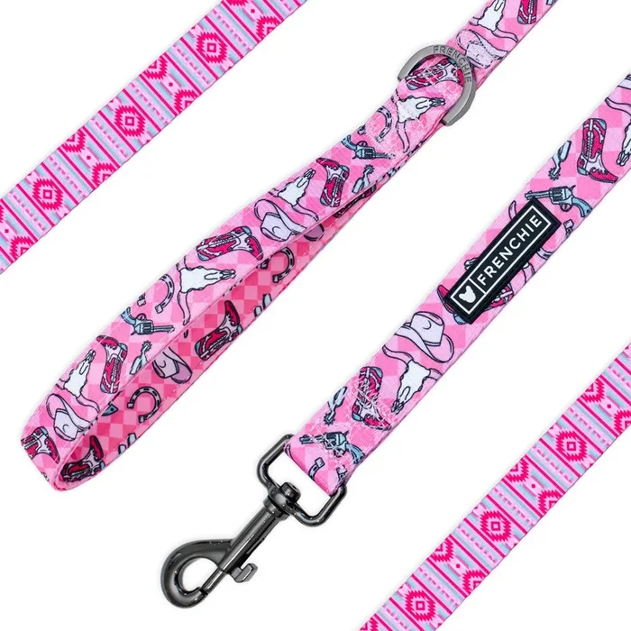Frenchie Comfort Leash – Wild West- Pink