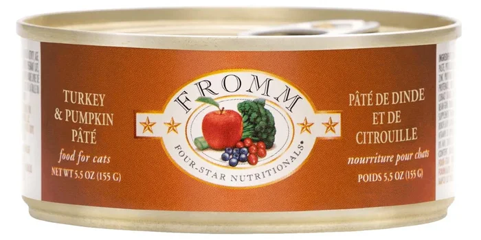 Fromm Canned Cat Food Turkey & Pumpkin Pate 5.5oz
