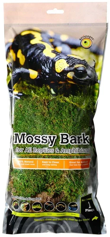 Galapagos Moss Basking Bark – Green and Brown – 12 In – 15 in