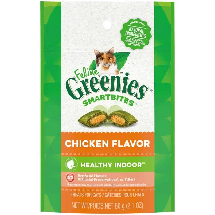 Golosinas para gatos Greenies SmartBites Healthy Indoor sabor pollo