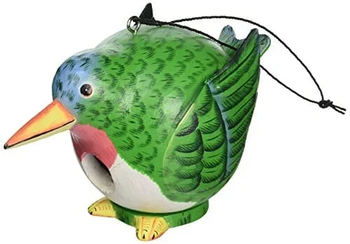 Gord-O Hummingbird Bird House – Green – 6.3 X 9.8 X 5.9 In