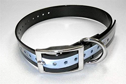 Grain Valley Dog Supply 1″ Universal Reflective Collar Black