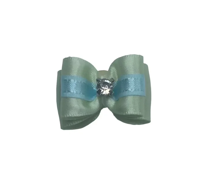 Green Fancy Dog Hair Bows