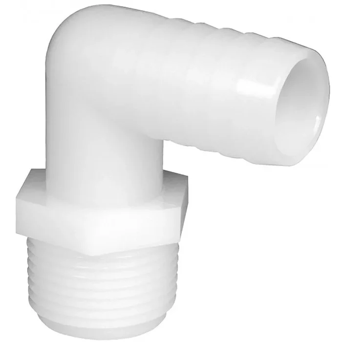 Green Leaf 1/4 in. MPT x 1/2 in. Dia. Barb Nylon Elbow (Pack of 5)