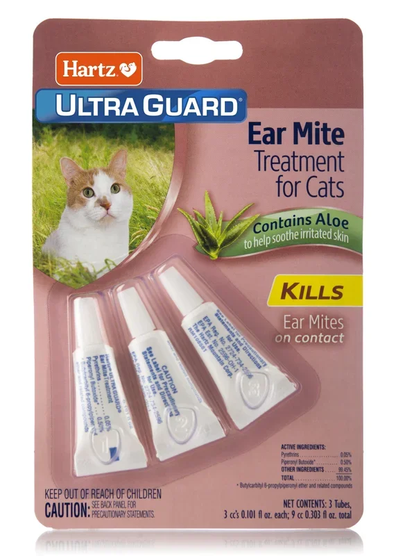 Hartz Mountain Ultra Guard Cat Earmite Treatment – 3 count