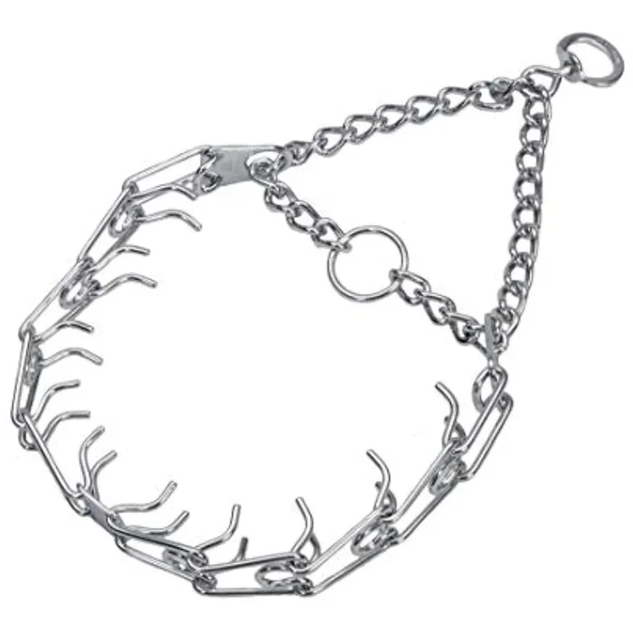 Herm SPRENGER Ultra-Plus Prong Dog Training Collar, 20″ neck size, 3.2 mm x 22″ chain length, Steel Chrome Plated Dog Prong Collar, Pinch Collar for Dogs, Dog Correction Collar, Prong Training Collar