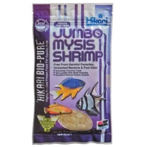 Hikari Bio-Pure Frozen Jumbo Mysis Shrimp – Flatpack – 4 oz
