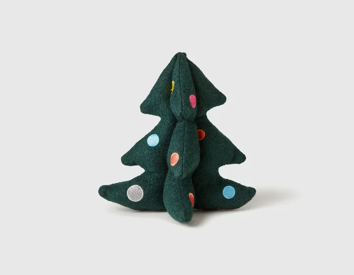 Holiday Tree 10″ Woolie Dog Squeak Toy
