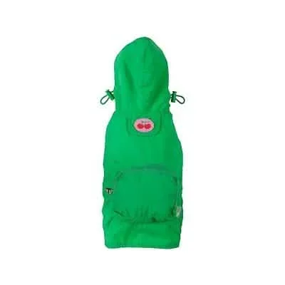 Impermeable para perros Fabdog Green Cherry Talla S