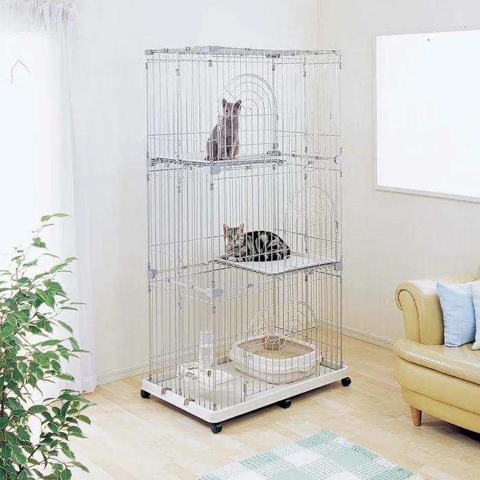 Iris 3-tier Cat Cage Pec-903 (Beige)