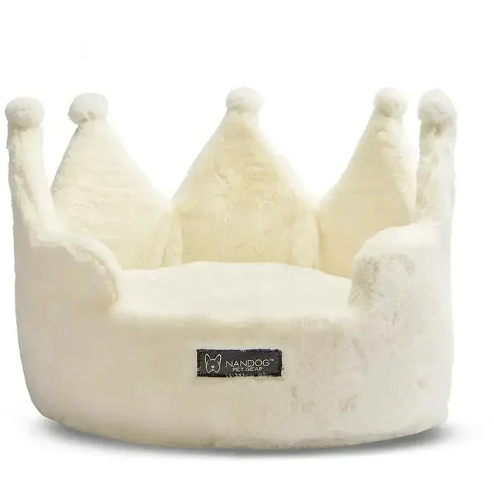 Ivory Cloud Collection Crown Pet Bed