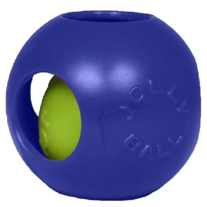 Jolly Pets Teaser Ball Dog Toy, Medium/6 Inches, Blue, 6-Inch Teaser Ball, Blue