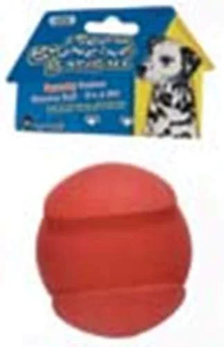 JW Pet Company iSqueak Bouncin’ Baseball Dog Toy, Large (Colors Vary)