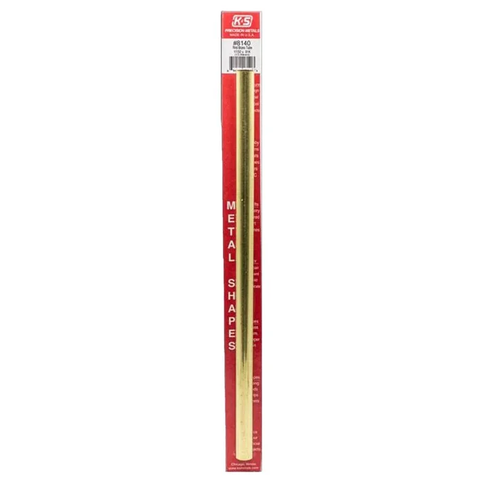 K & S Round Brass Tube 17/32 Dia. x 12 L in. for Plumbing/HVAC/Automotive