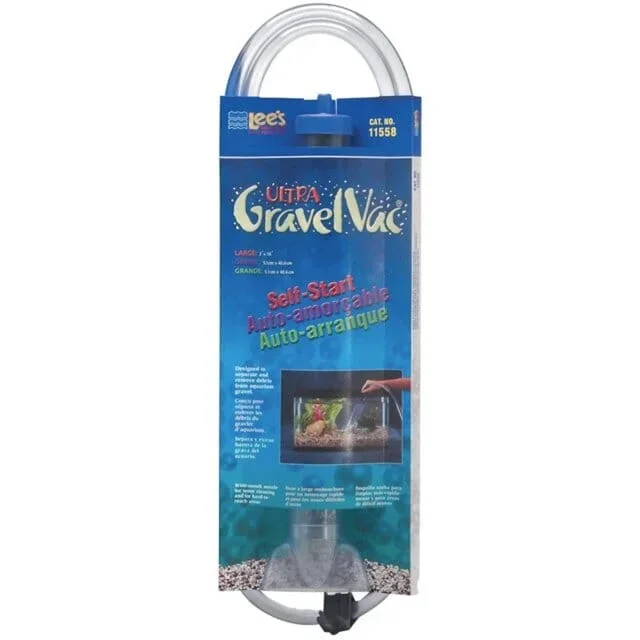 Lee’s Ultra Self-Start GravelVac with Nozzle & Clip – Small – 9″