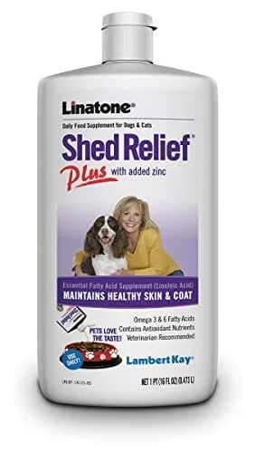 Linatone Linatone Shed Relief Plus Dog Shed Control – 16 Oz
